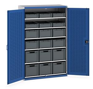 Bott Cupboard 1300Wx650Dx2000mmH - 6 Shelves & 18 Euroboxes 40022066.**